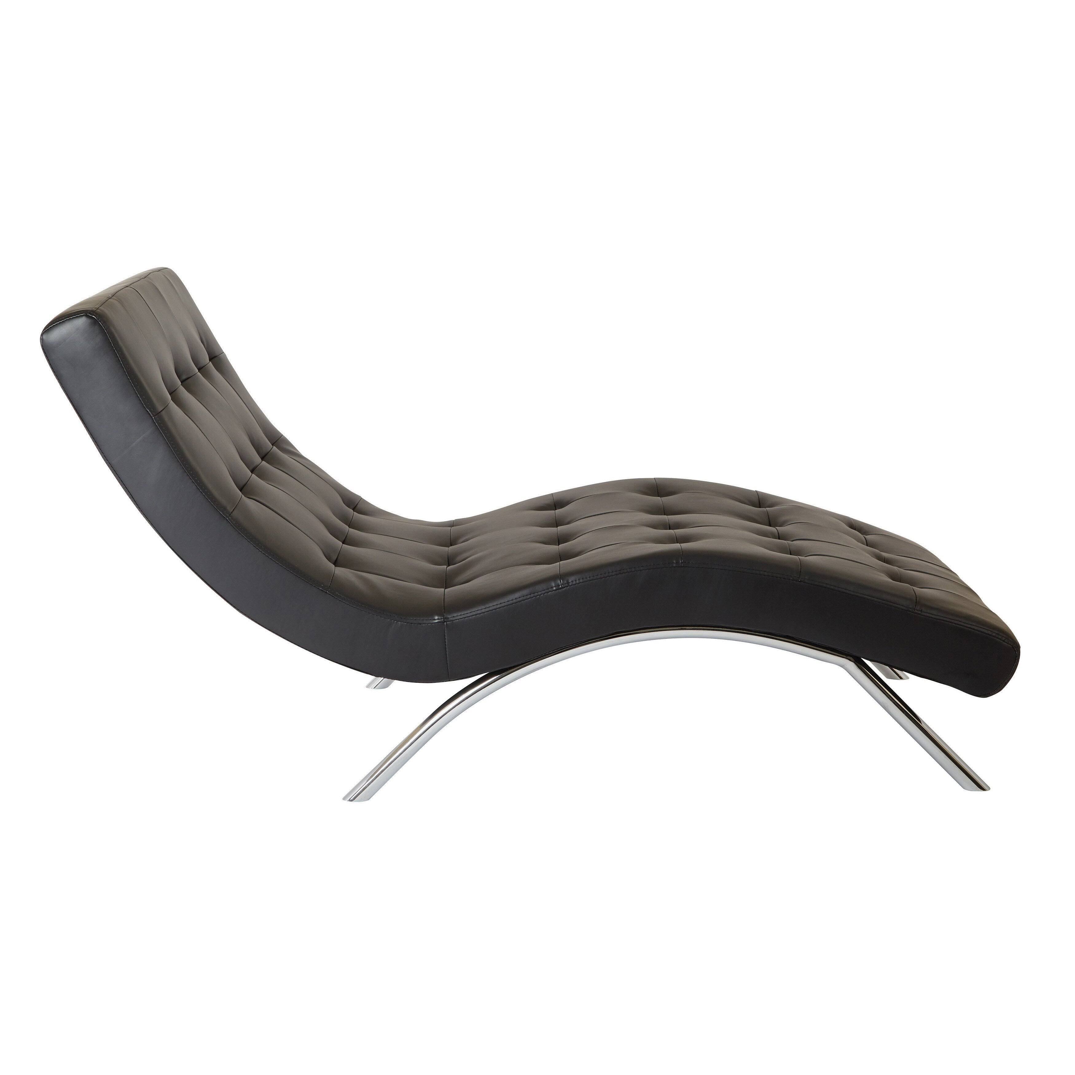 Tufted Chaise Pewter U666
