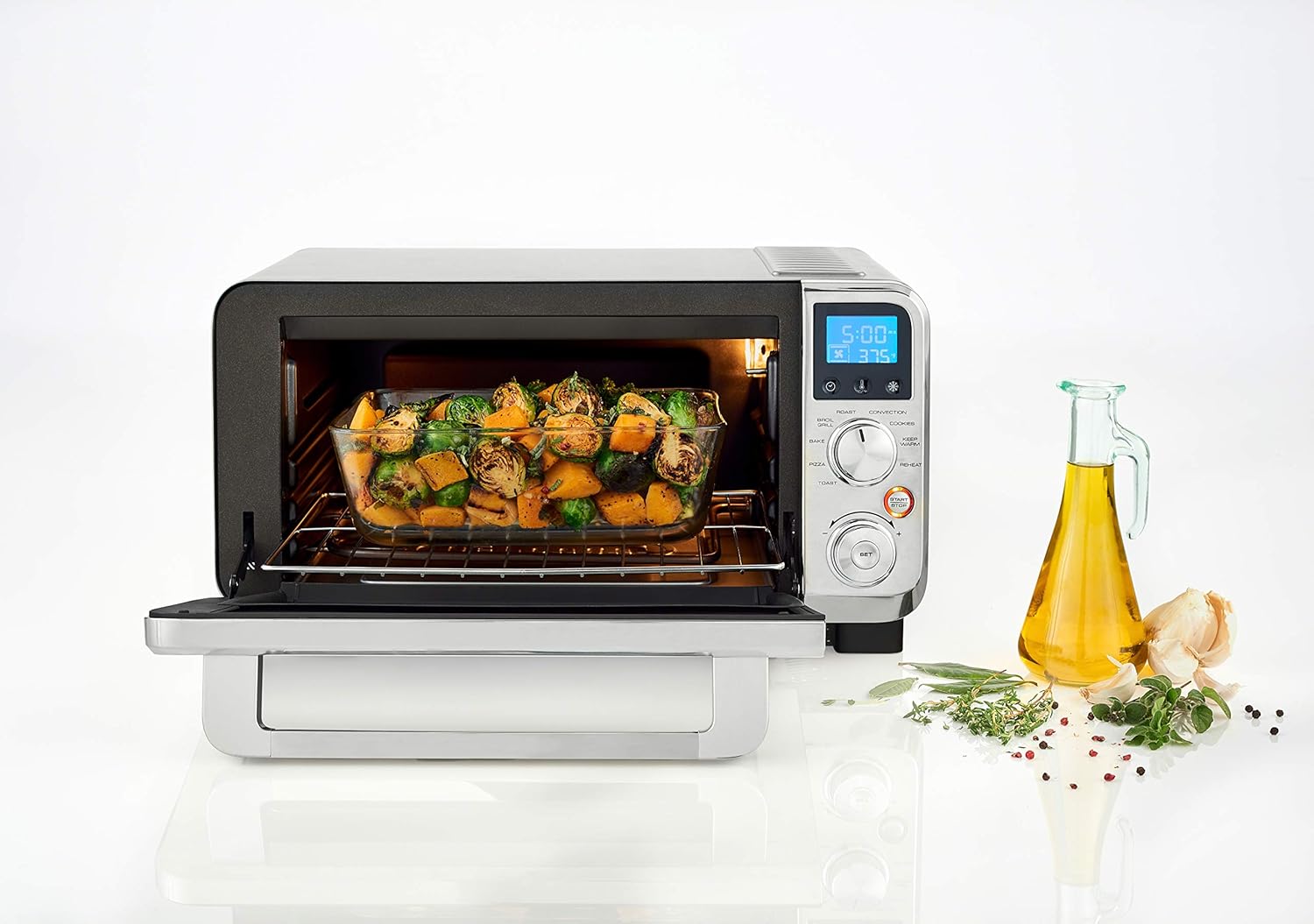 Compact Digital Oven, 0.5 cu. ft, Stainless Steel T969