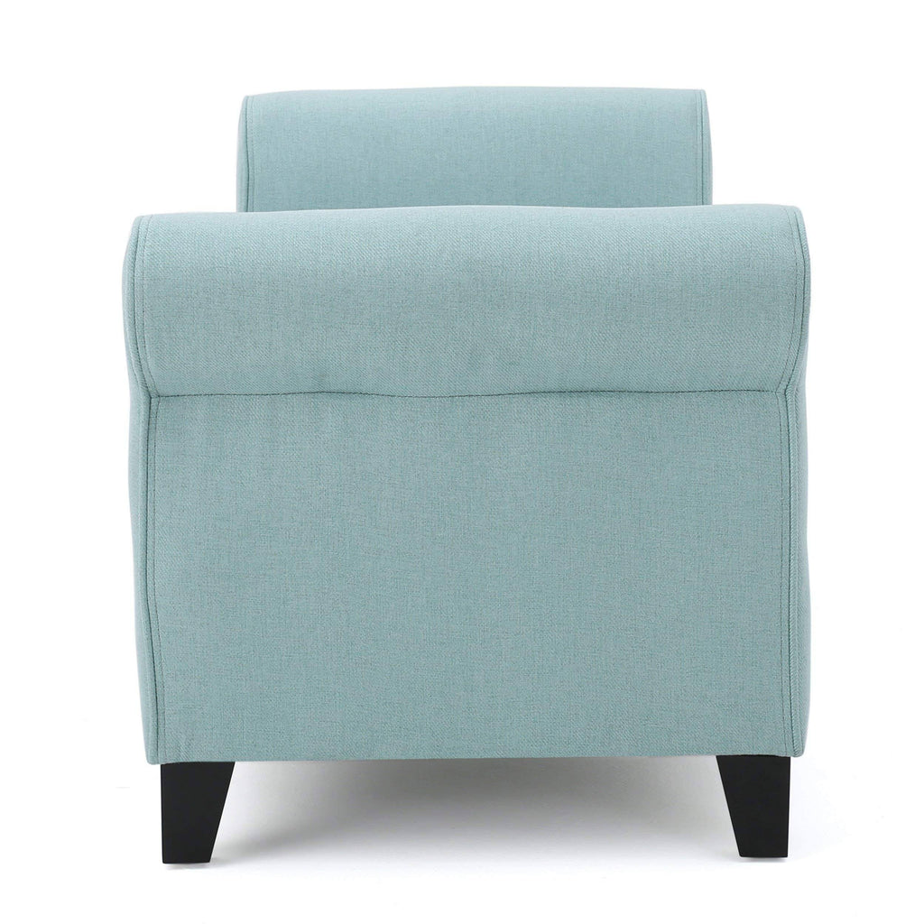 Light Blue Fabric Storage Bench W645068