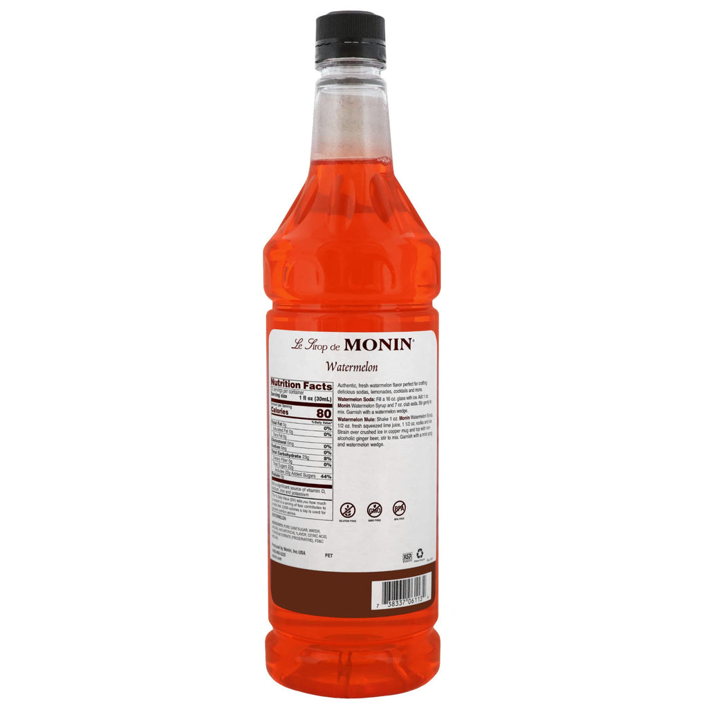 Watermelon Flavor Syrup Plastic Bottle 1 Liter K640126