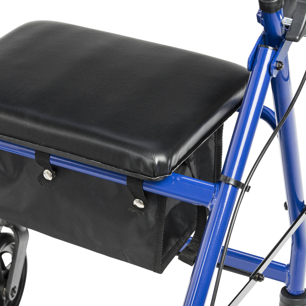 Blue Aluminum Rollator with Padded Seat S429754