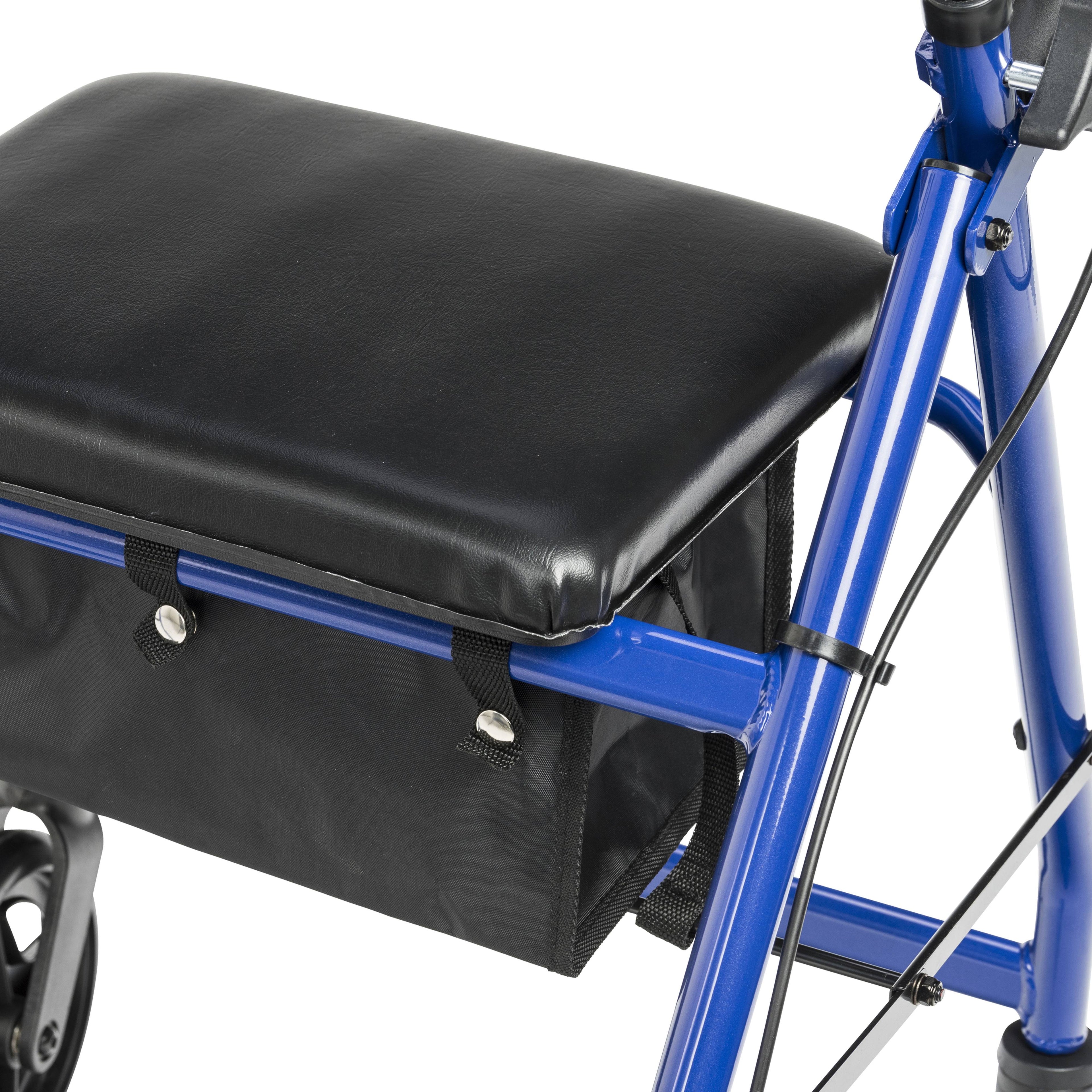 Blue Aluminum Rollator with Padded Seat S429754