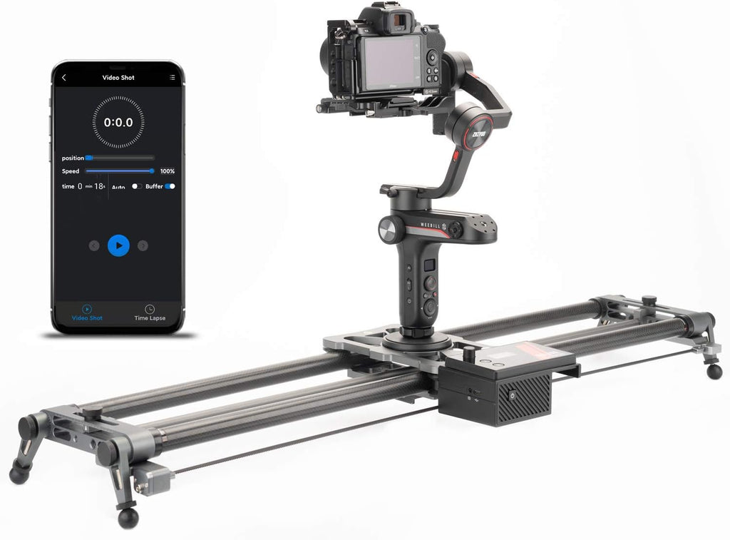 Motorized Camera Slider 100cm/39'' Carbon Fiber with APP Control V449