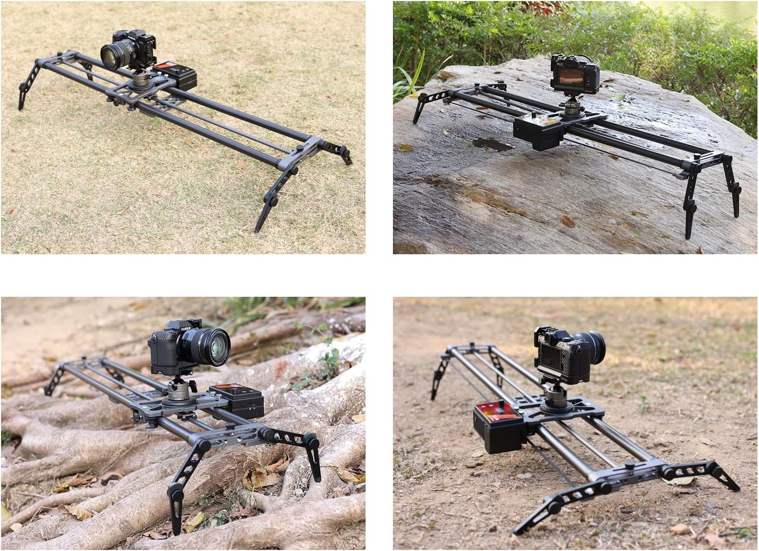 Motorized Camera Slider 100cm/39'' Carbon Fiber with APP Control V449