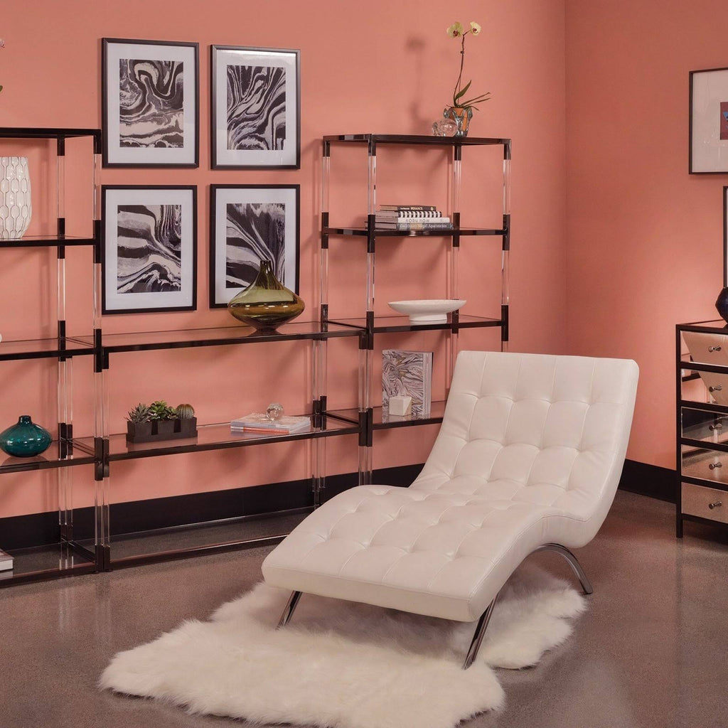 Tufted Chaise Pewter U666