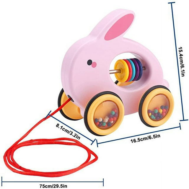 Pull Along Rolling Animal Toy (Rabbit) R59147