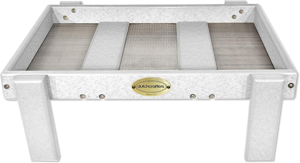 Plastic Platform Ground Bird Feeder Tray (Weathered Wood) X2961