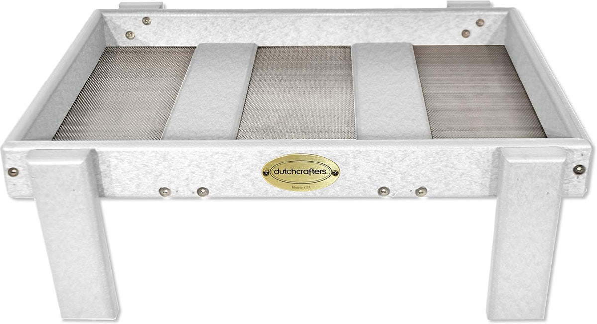 Plastic Platform Ground Bird Feeder Tray (Weathered Wood) X2961