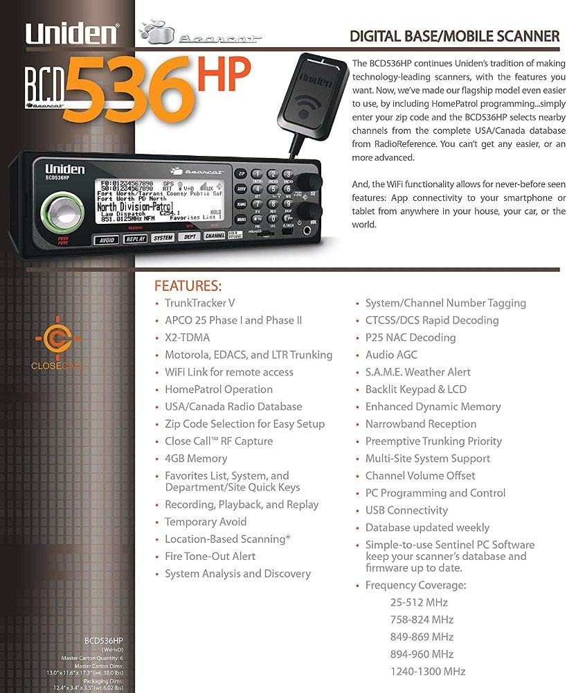 Digital Base/Mobile Scanner H309590
