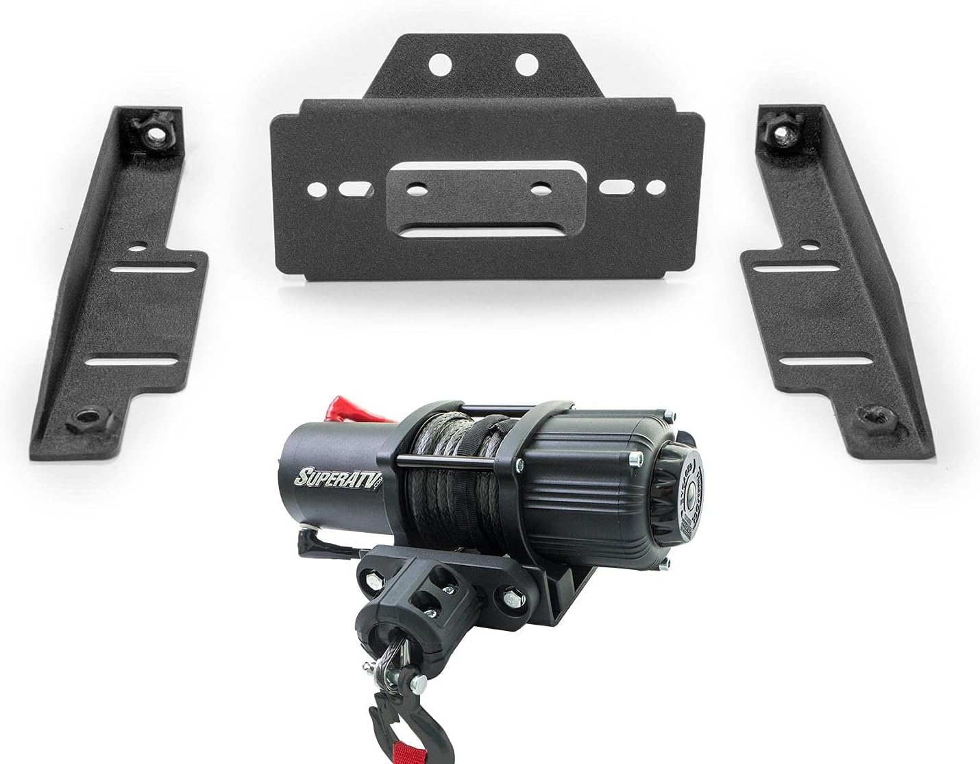 3500 lb Black Ops Winch with Heavy Duty Winch Mounting Plate L41753