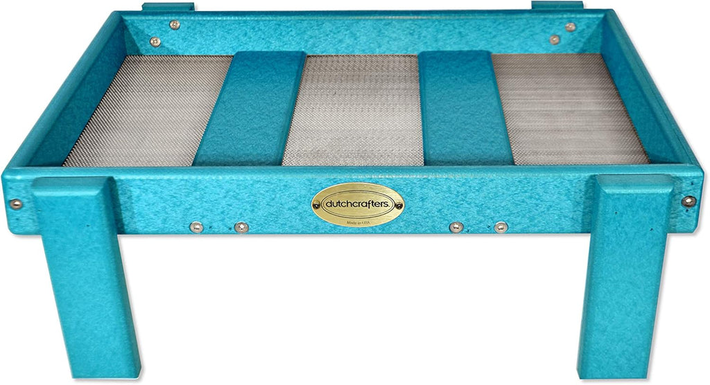 Plastic Platform Ground Bird Feeder Tray (Weathered Wood) X2961