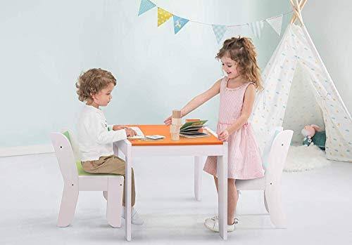 Orange Owl Wooden Kids Table and Chair Set N5582