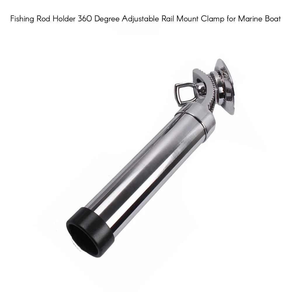 Stainless Steel Rail Mount Rod Holder X17655