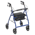 Blue Aluminum Rollator with Padded Seat S429754