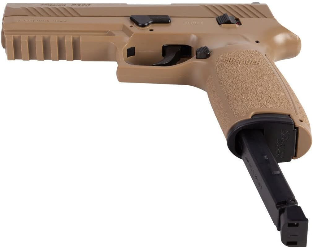 SIG Sauer P320 Air Pistol with CO2 12 Gram (15 Pack) and 500 Lead Pellets Bundle O270