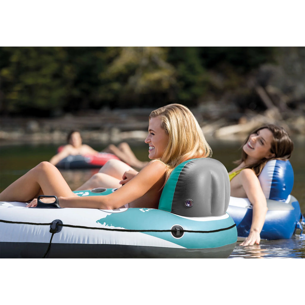 Red Inflatable Tube 6 Pack and 2-Person River Float 2 Pack A163154