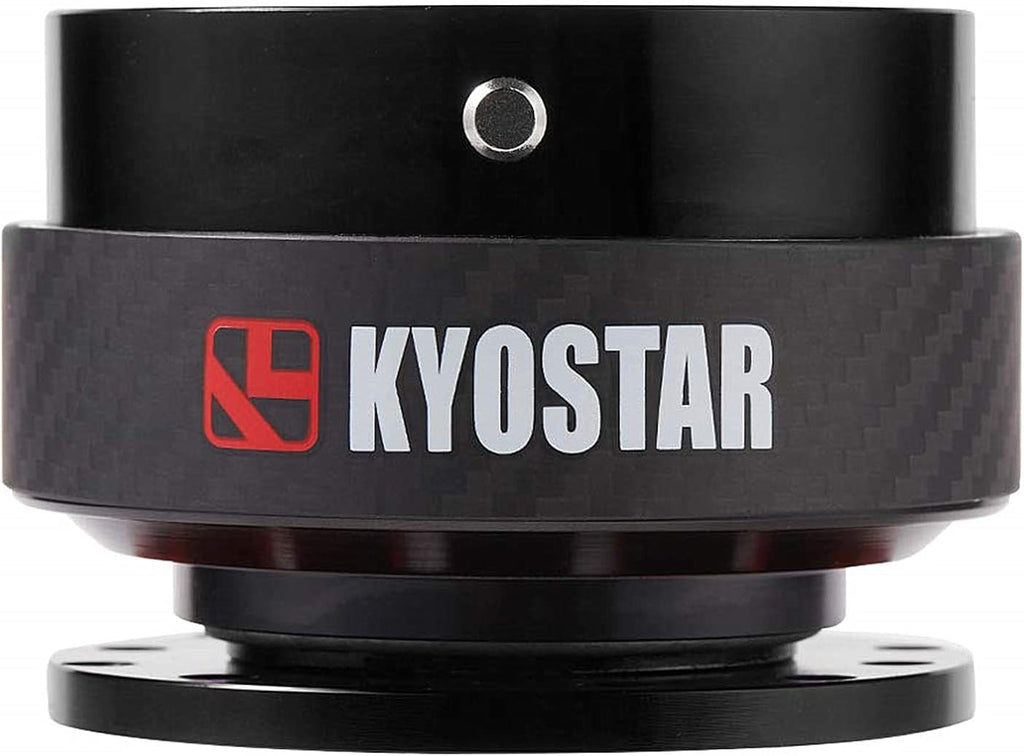 Red Dry Carbon Fiber Steering Wheel Quick Release Hub Adapter Kit C5398