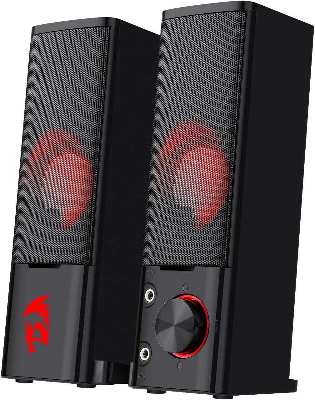 2.0 Channel Stereo Desktop Computer Speakers with Headphone Jack, USB Powered, Pack of 2 U9852