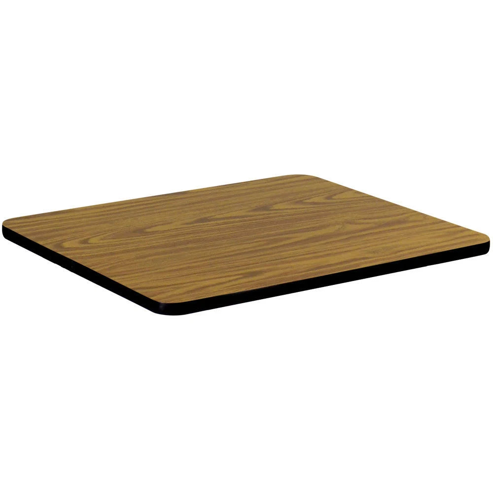 Square Cafe Breakroom Top in Medium Oak O7214