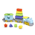 Green Toys Stack and Sort Train, 12 Piece Vehicle Playset Z742