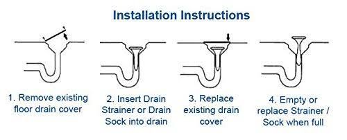 Disposable Floor Drain Strainers - 20 Pack Z40980