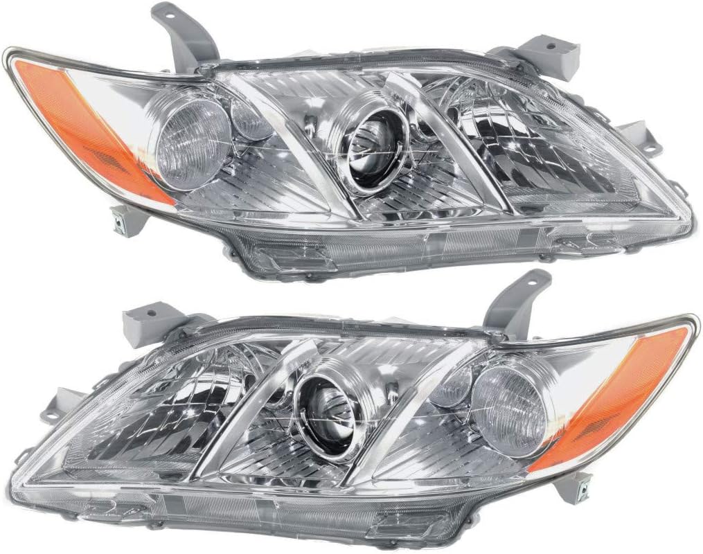 Toyota Camry Headlight 2007 2008 2009 Pair Driver and Passenger Side K210