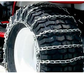 Steel Snow Blower Tire Chains, 2 Link Spacing, Pair Q739091
