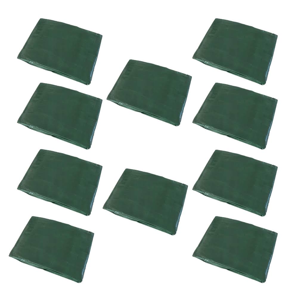 Green Leaf 9' x 9' Yard Tarp with Drawstring Poly Rope O91001
