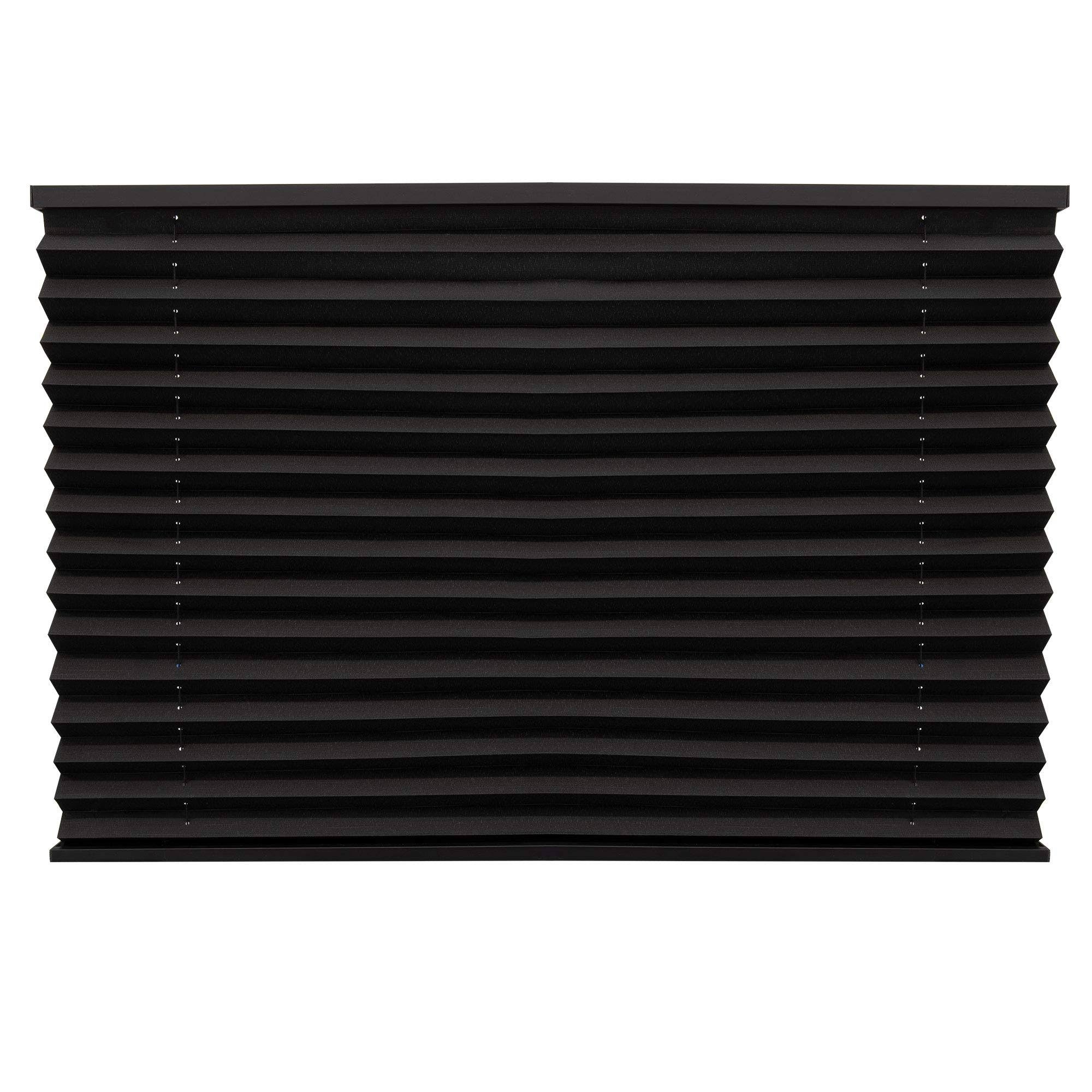 Black Pleated Shades 44x22 x 24x22 L14671