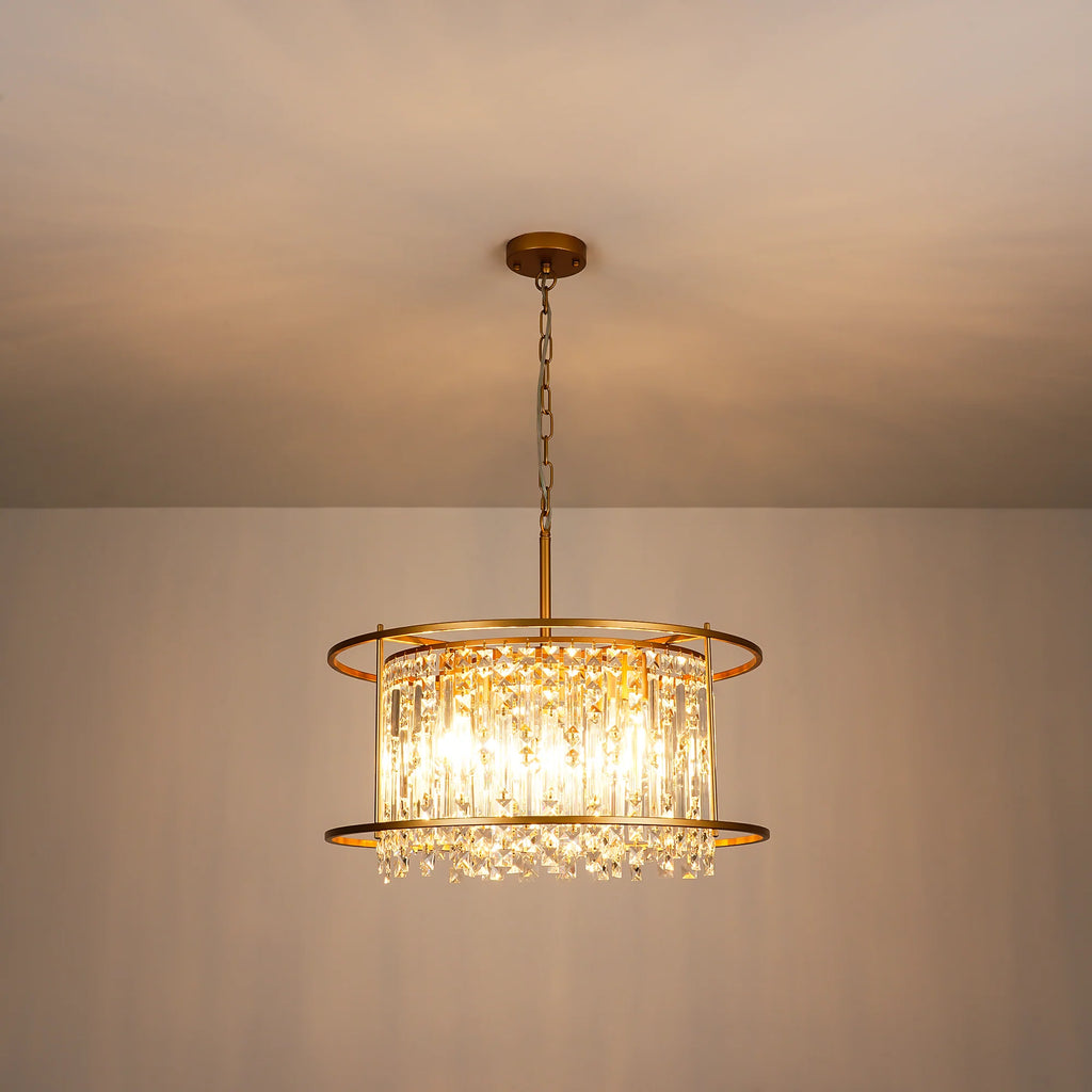 5-Light Dimmable Dome Contemporary Chandelier S672121