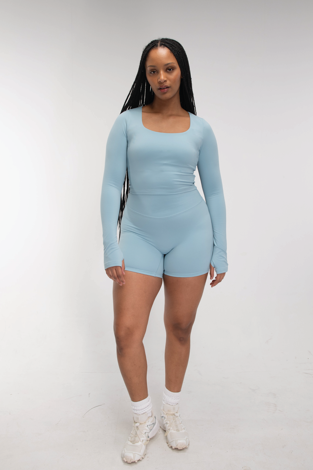 Square Long Sleeve - Sky