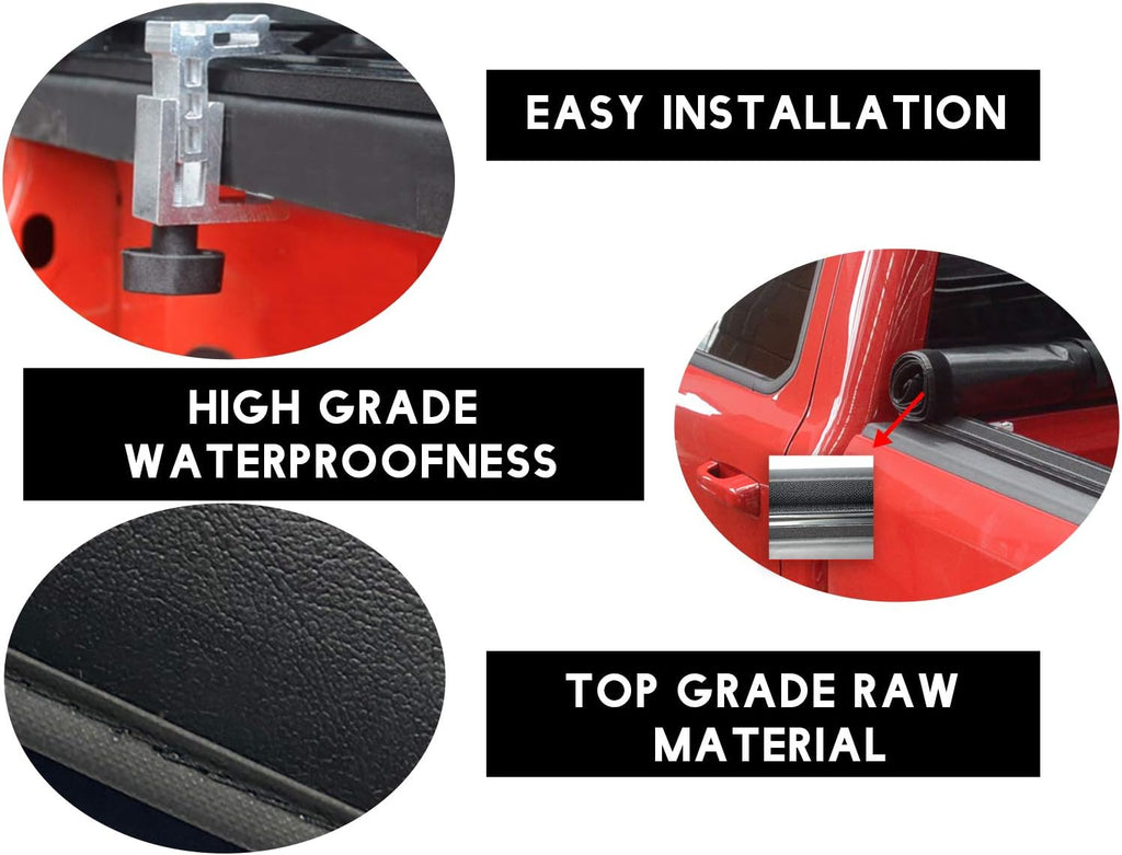 Truck Bed Tonneau Cover Soft Roll Up J7186