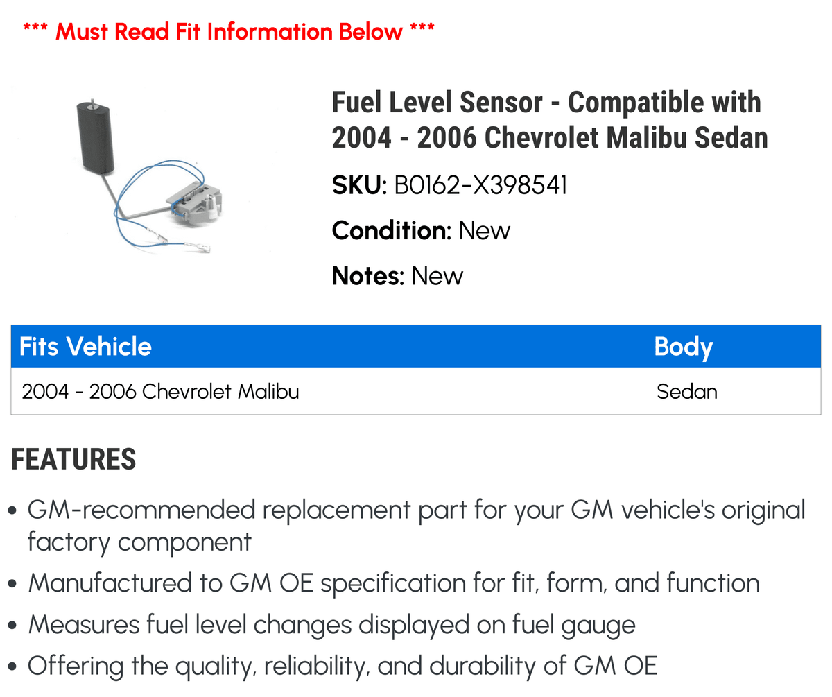 Fuel Level Sensor P499269