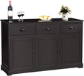 White Sideboard with 2 Cabinets and 3 Drawers D2025