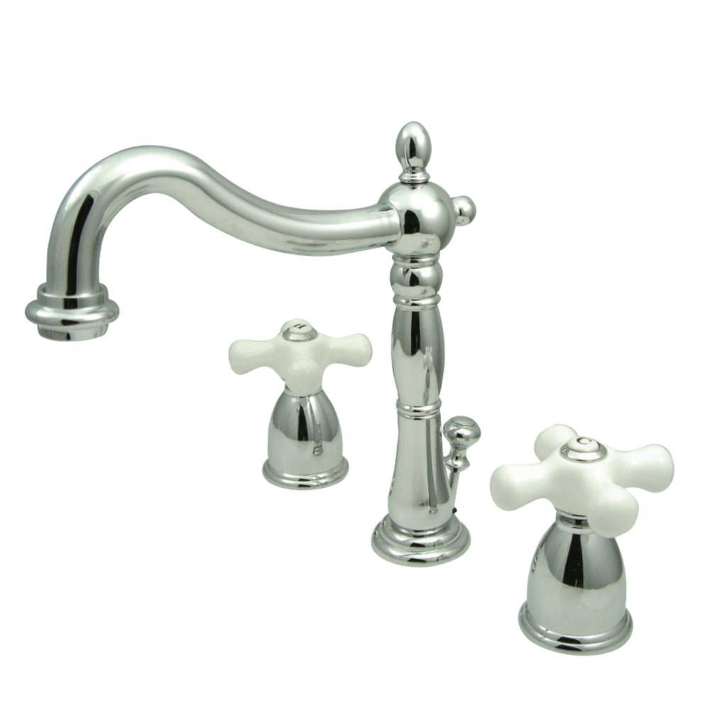 Antique Brass Widespread Bathroom Faucet C599889