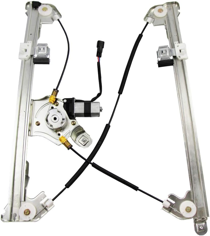 Power Window Regulator with Motor Assembly Front Passengers Compatible with 04-08 Ford F-150 06-08 Lincoln Mark LT Pack of 2 U9885