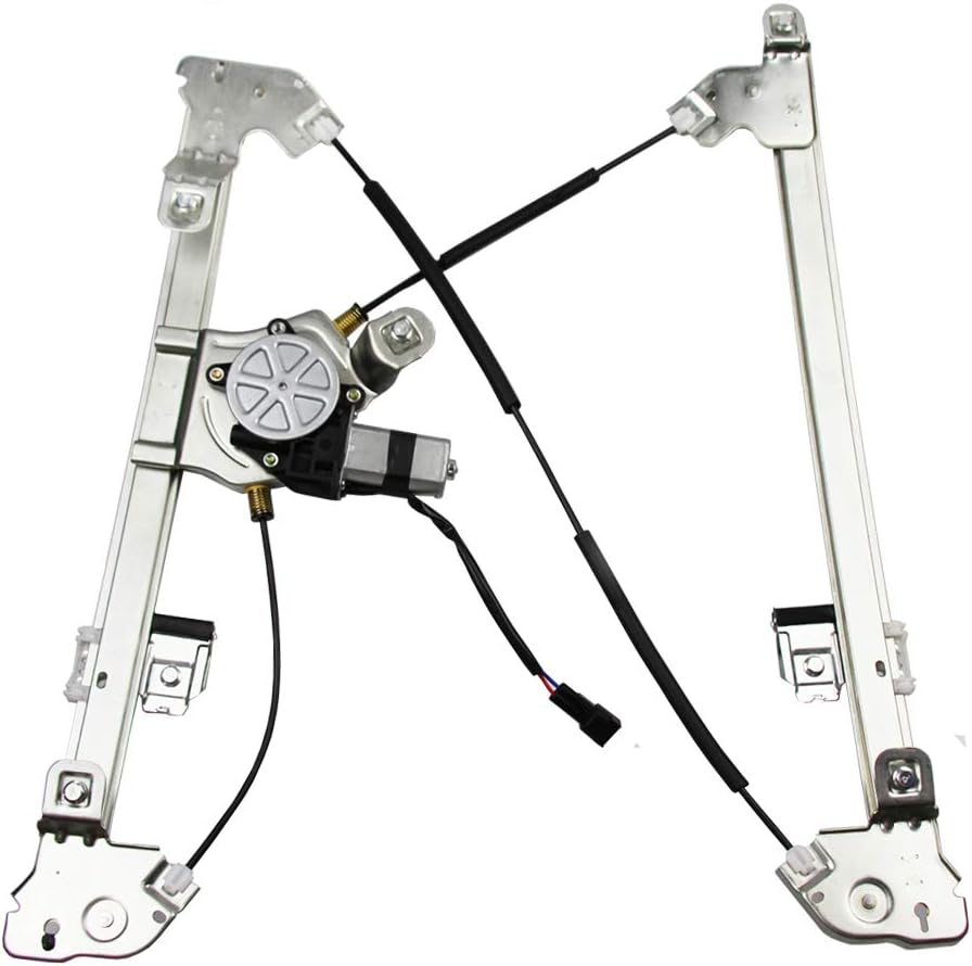 Power Window Regulator with Motor Assembly Front Passengers Compatible with 04-08 Ford F-150 06-08 Lincoln Mark LT Pack of 2 U9885