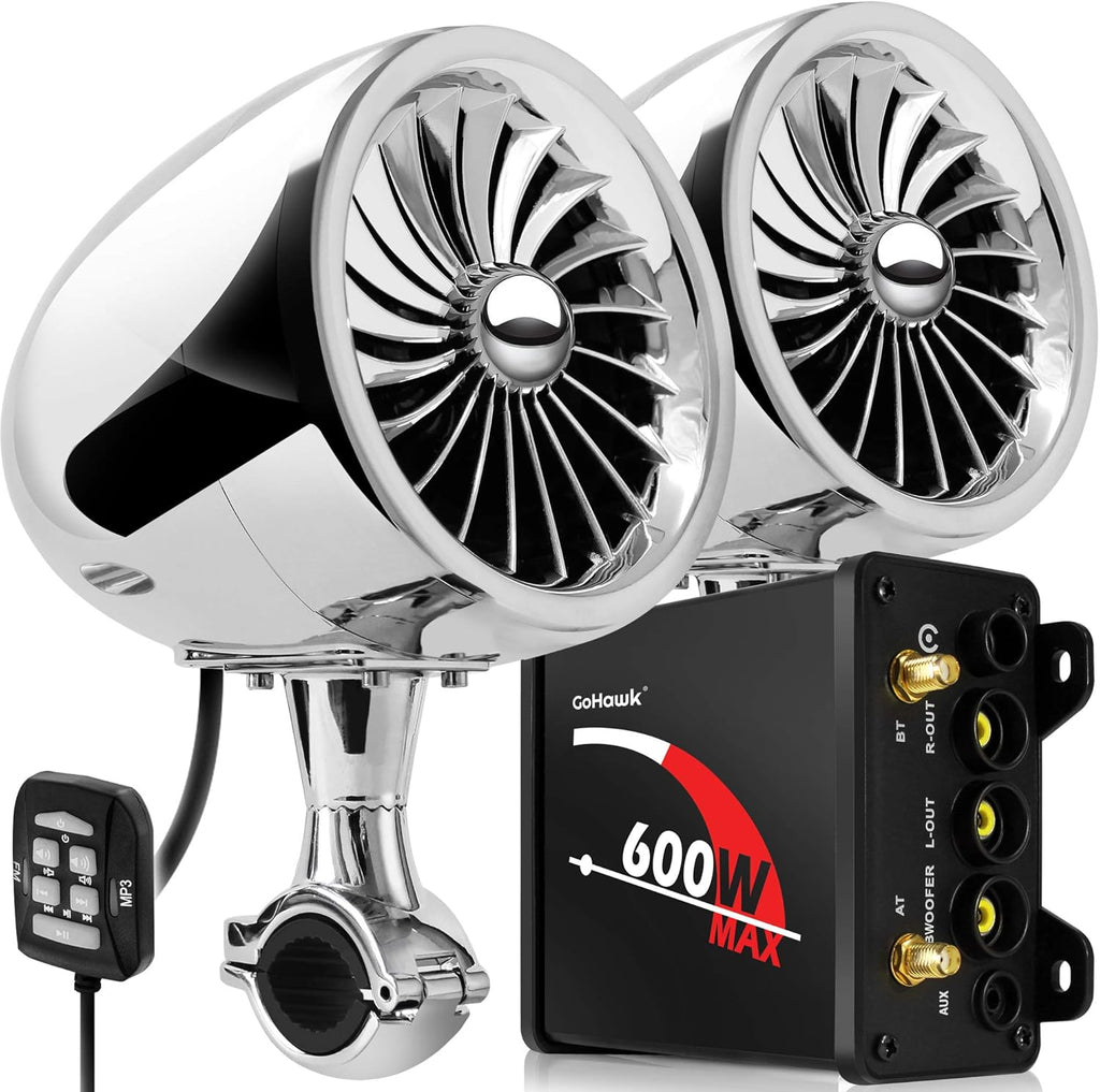 2.1 Channel 600W Waterproof Bluetooth Motorcycle Stereo Speakers I794541