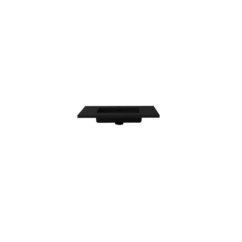 Matte Black Solid Surface Countertop G2615