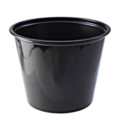 Black 5.5 Ounce Plastic Portion Cup L343906