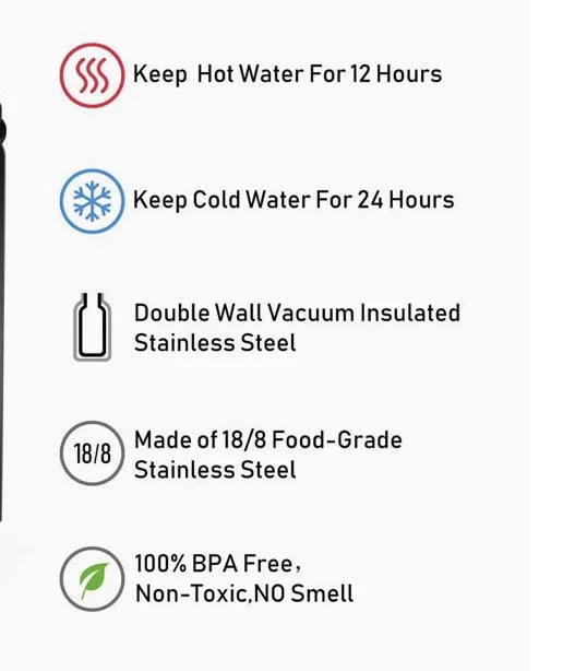 Vacuum Insulated Water Bottle with Bluetooth Speaker and Remote P79207