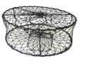 Foldable Crab Trap with 3 Stainless Steel Spring 30 x 10 Black I2929