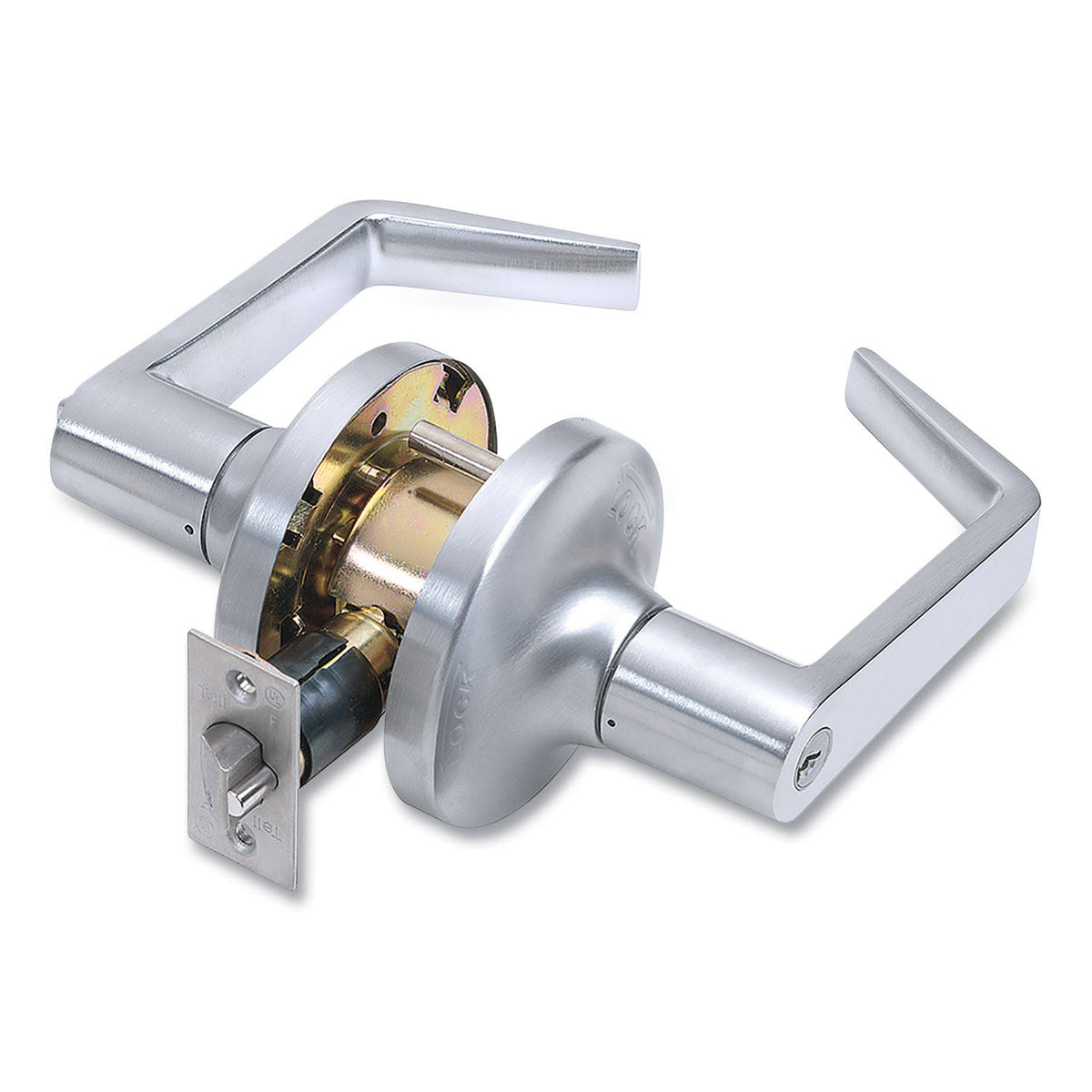 Heavy Duty Commercial Lever Lockset, Satin Chrome A856070