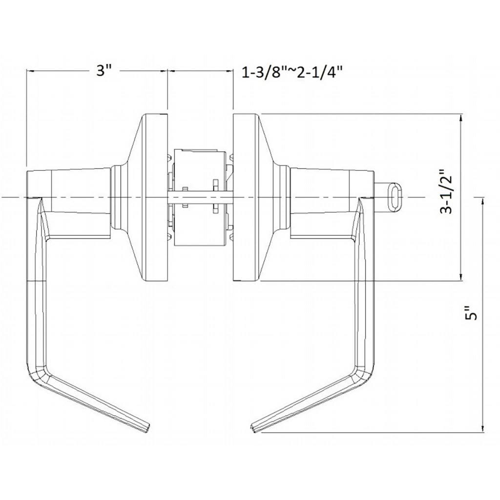 Satin Chrome Leverset U42921