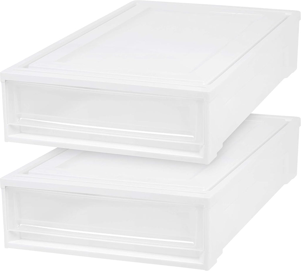 White 4 Pack Shallow Box Chest Drawer K2372