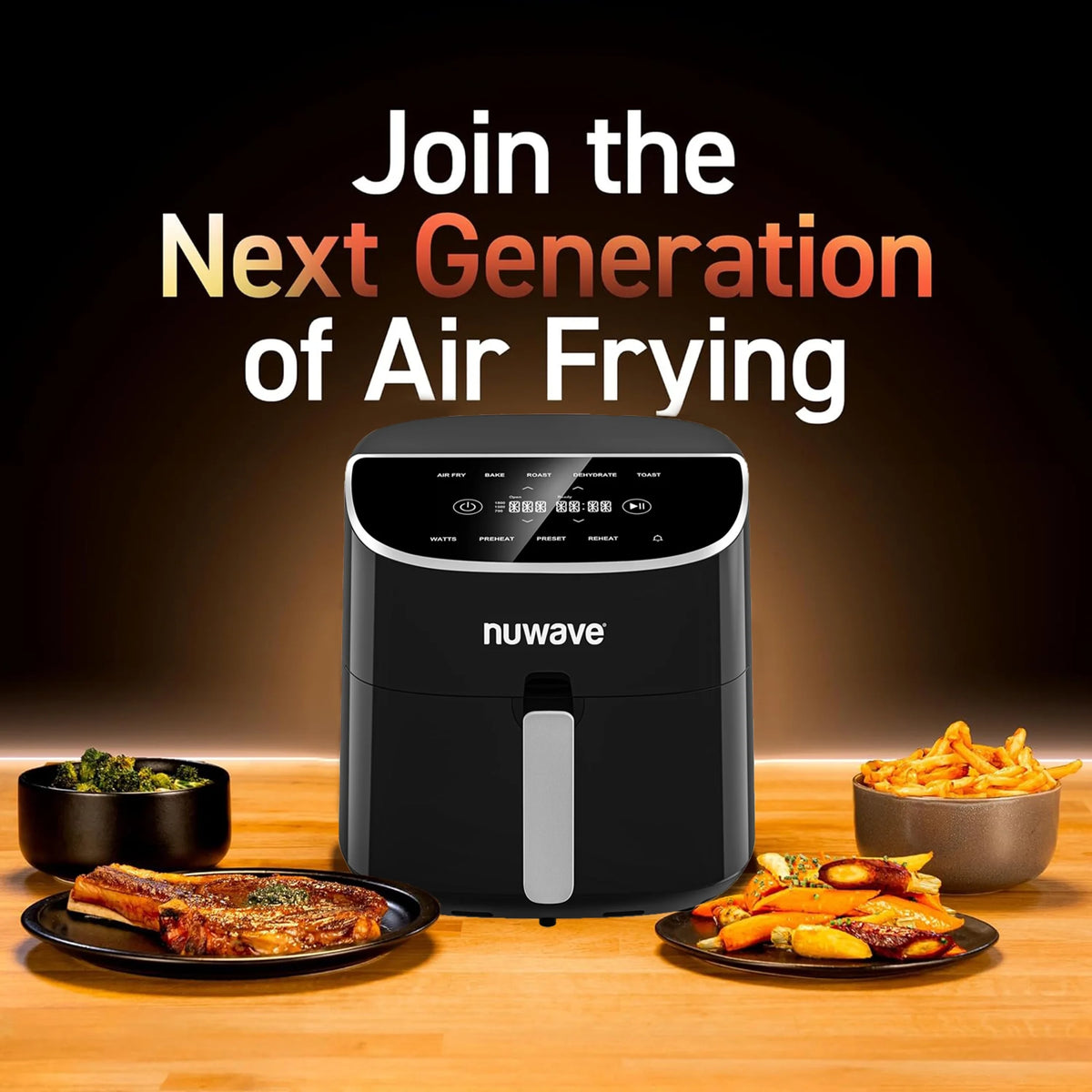 Black 8QT Digital Touchscreen Airfryer J834588