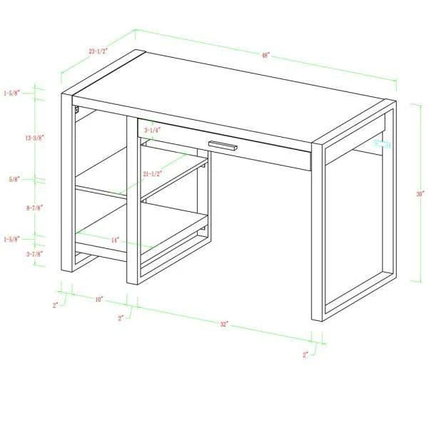 Charcoal Computer Desk U62098
