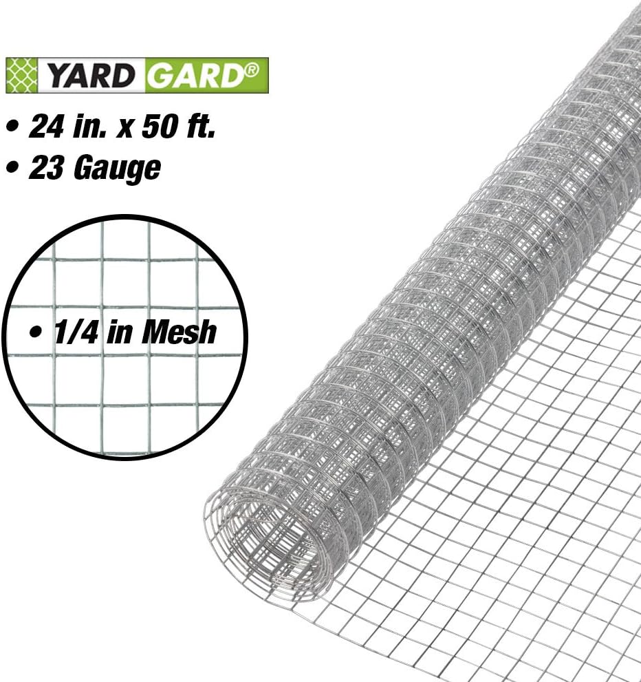 Silver Hardware Cloth 24-Inch x 50-Foot Pack of 2 Q6208