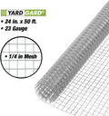 Silver Hardware Cloth 24-Inch x 50-Foot Pack of 2 Q6208