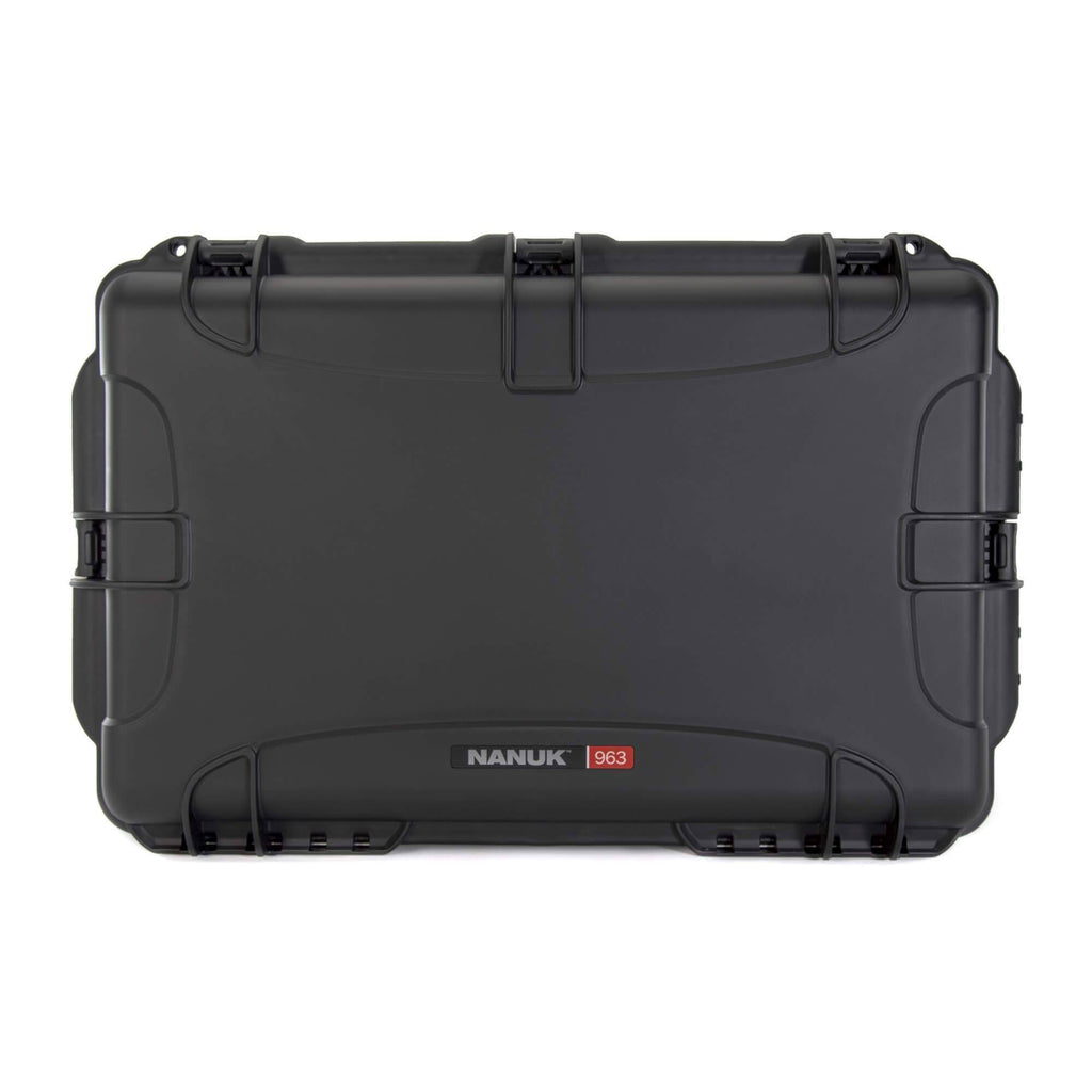 Black Waterproof Wheeled Hard Case with Foam Insert D148